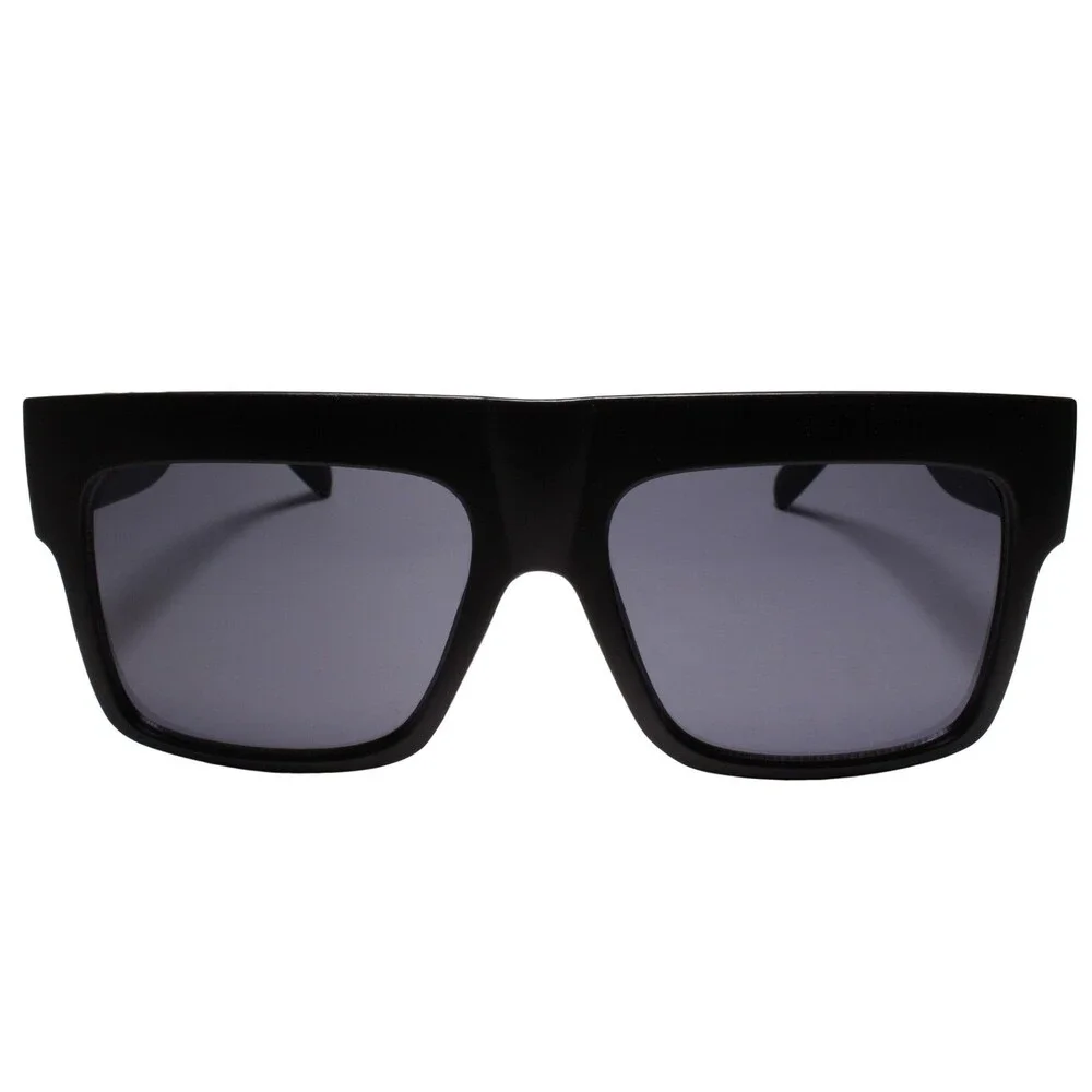 Flat Top Slick Stylish Dapper Clubbing Party Matte Black Hip Hop Sunglasses